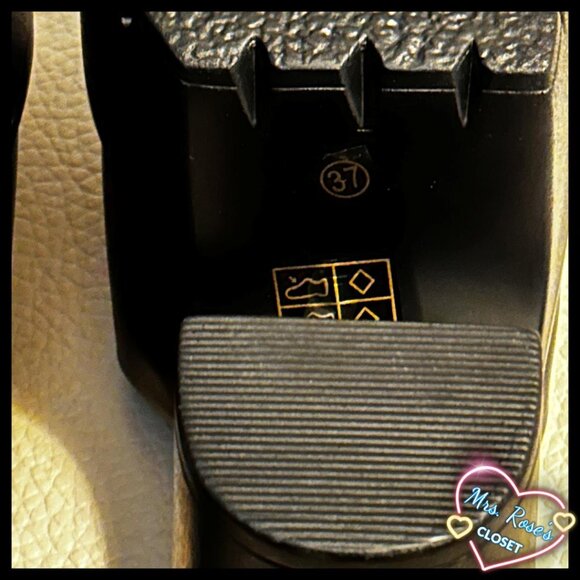 Women‘s Black Chunky High-Heeled Mules With Waterproof Platform Size 37. - Picture 3 of 3